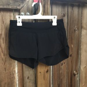 Lululemon black speed shorts